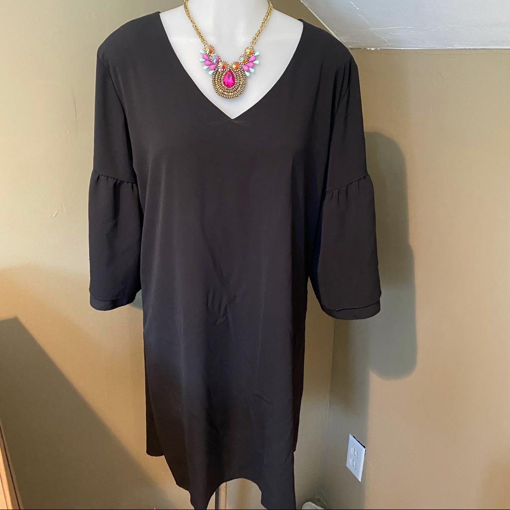 Womens Blk Boutique Brand Balloon Sleeve Dress M